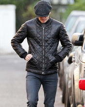 Load image into Gallery viewer, Men&#39;s Stylish Superb Real Faux Leather Bomber Biker Jacket #583-FL