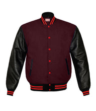 Load image into Gallery viewer, Original American Varsity Real Leather Letterman College Baseball Men Wool Jackets #BSL-RSTR-RB-BBAND