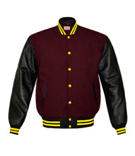 Load image into Gallery viewer, Original American Varsity Real Leather Letterman College Baseball Kid Wool Jackets #BSL-YSTR-YB-BBAND