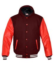 Load image into Gallery viewer, Superb Red Leather Sleeve Original American Varsity Letterman College Baseball Women Wool Jackets #RSL-WSTR-RB-H