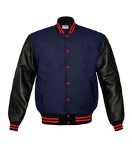 Load image into Gallery viewer, Original American Varsity Real Leather Letterman College Baseball Kid Wool Jackets #BSL-RSTR-RB-BBAND