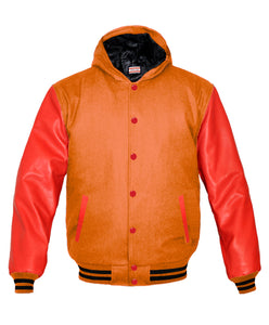 Superb Red Leather Sleeve Original American Varsity Letterman College Baseball Women Wool Jackets #RSL-BSTR-RB-H