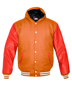 Superb Red Leather Sleeve Original American Varsity Letterman College Baseball Women Wool Jackets #RSL-WSTR-WB-H