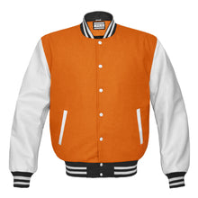 Load image into Gallery viewer, Superb Genuine White Leather Sleeve Letterman College Varsity Men Wool Jackets #WSL-WSTR-BBAND