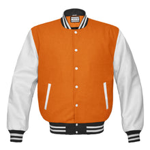 Load image into Gallery viewer, Superb Genuine White Leather Sleeve Letterman College Varsity Kid Wool Jackets #WSL-WSTR-BBand