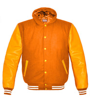 Load image into Gallery viewer, Superb Genuine Yellow Leather Sleeve Letterman College Varsity Women Wool Jackets #YSL-WSTR-YB-H