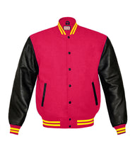 Load image into Gallery viewer, Original American Varsity Real Leather Letterman College Baseball Men Wool Jackets #BSL-YSTR-BB