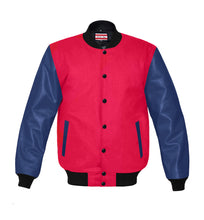 Load image into Gallery viewer, Original American Varsity Navy Leather Sleeve Letterman College Baseball Women Wool Jackets #NVSL-BSTR-BB_BBand