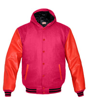 Load image into Gallery viewer, Superb Red Leather Sleeve Original American Varsity Letterman College Baseball Women Wool Jackets #RSL-BSTR-RB-H