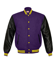 Load image into Gallery viewer, Original American Varsity Real Leather Letterman College Baseball Men Wool Jackets #BSL-YSTR-YB