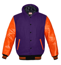 Load image into Gallery viewer, Superb Orange Leather Sleeve Original American Varsity Letterman College Baseball Women Wool Jackets #ORSL-ORSTR-BB-H-BBand