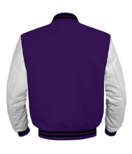 Load image into Gallery viewer, Original American Varsity White Leather Sleeve Letterman College Baseball Men Wool Jackets #WSL-BSTR-BZ