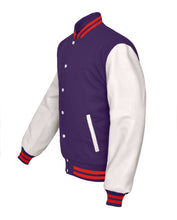 Load image into Gallery viewer, Superb Genuine White Leather Sleeve Letterman College Varsity Kid Wool Jackets #WSL-RSTR-WB