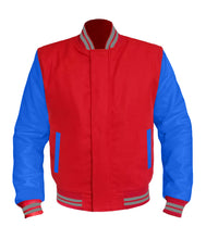 Load image into Gallery viewer, Original American Varsity Blue Leather Sleeve Letterman College Baseball Kid Wool Jackets #BLSL-GYSTR-BZ