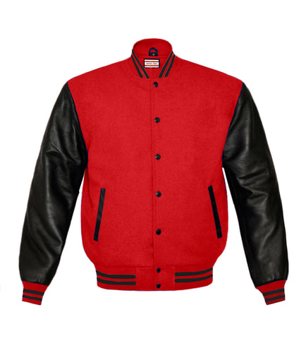 Original American Varsity Real Leather Letterman College Baseball Kid Wool Jackets #BSL-BSTR-BB