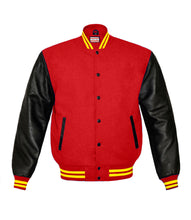 Load image into Gallery viewer, Original American Varsity Real Leather Letterman College Baseball Men Wool Jackets #BSL-YSTR-BB