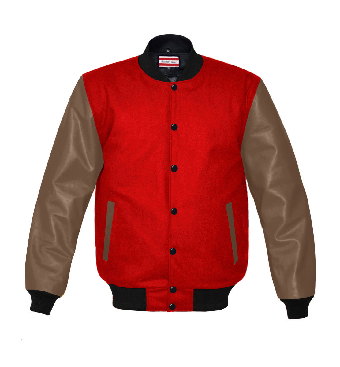 Leather Haus Men Light Brown Leather Sleeve Varsity – ps8-store Leather Haus Men Light Brown Leather Sleeve Varsity – ps8-store