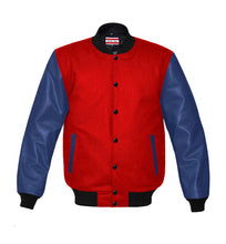 Load image into Gallery viewer, Original American Varsity Navy Leather Sleeve Letterman College Baseball Men Wool Jackets #NVSL-BSTR-BB_BBand