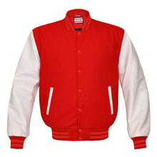 Load image into Gallery viewer, Superb Genuine White Leather Sleeve Letterman College Varsity Men Wool Jackets #WSL-RSTR-RB