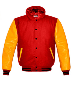 Superb Genuine Yellow Leather Sleeve Letterman College Varsity Women Wool Jackets #YSL-BSTR-BB-H