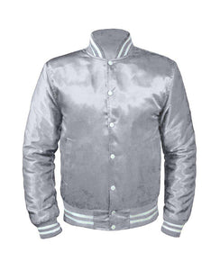 Original American Varsity Letterman College Baseball Bomber Satin Women Jackets #WSTR-WB